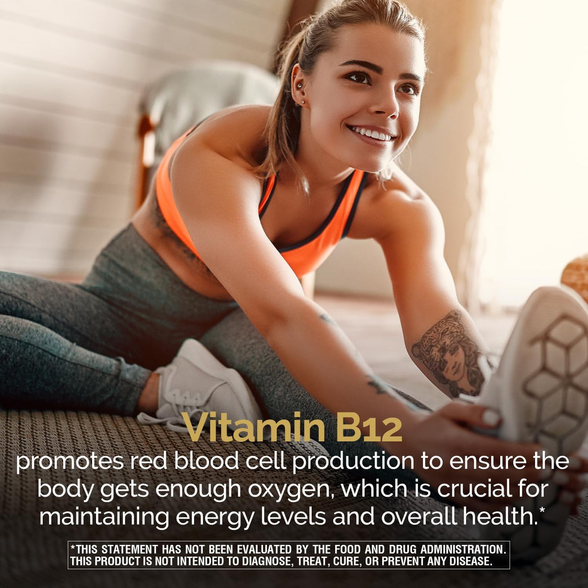 Nature's Wonder Vitamin B12 1000 mcg – Timed-release formula for steady, all-day support – Image 4