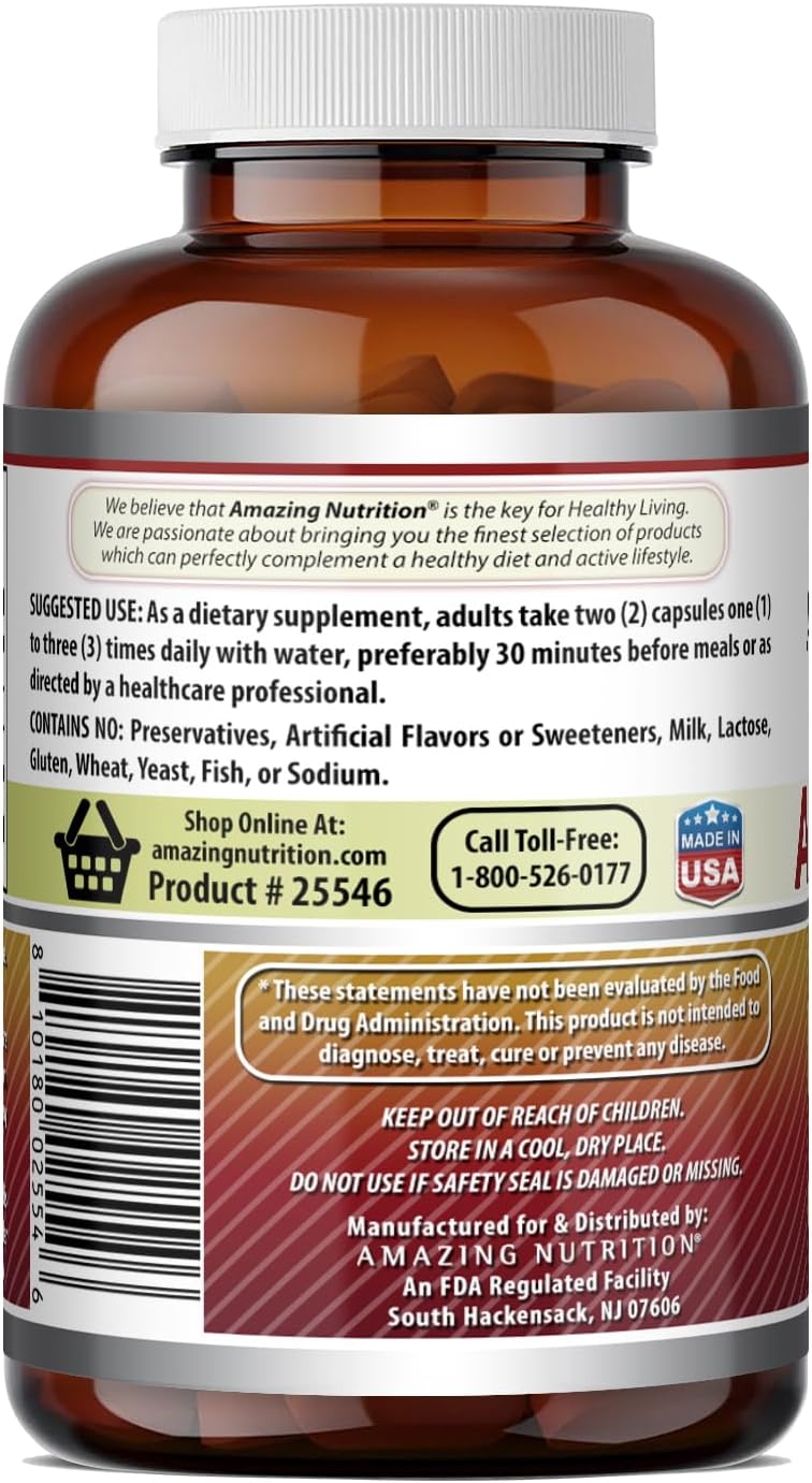 Amazing Formulations Apple Pectin 1400 mg Supplement, 120 Capsules - görsel 4