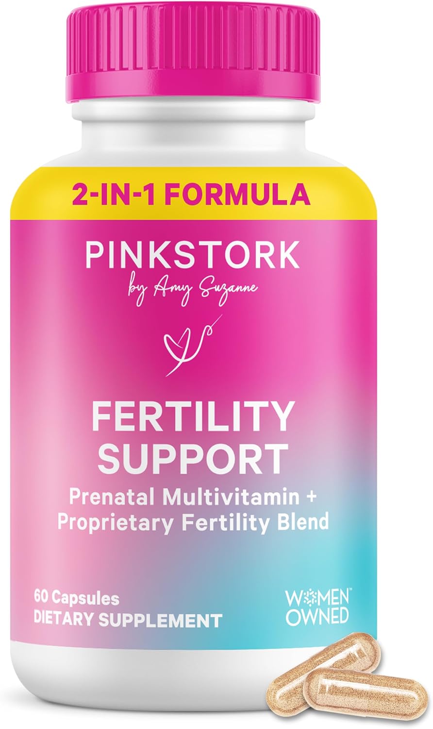 Pink Stork Fertility Supplement for Women's - 60 Capsules | Preconception Support with Inositol, Ashwagandha & Vitex - görsel 9