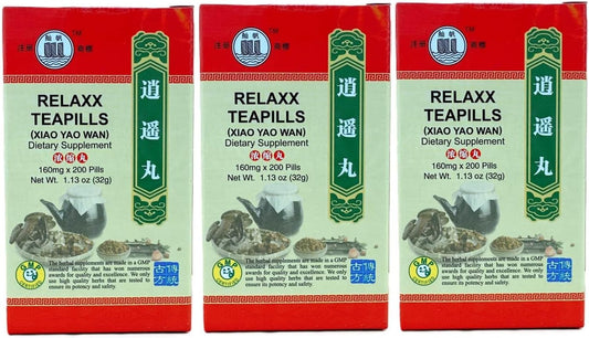 Relaxx Extract Teapill, Xiao Yao Wan Extra Concentrated (200 Pills) - 3 Bottles – Image 1
