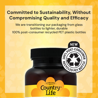 Country Life CORE Daily-1 Multivitamin for Men 50+ - Energy & Immune Support with Coenzymated B Vitamins, Probiotics & Enzymes, 60 Tablets