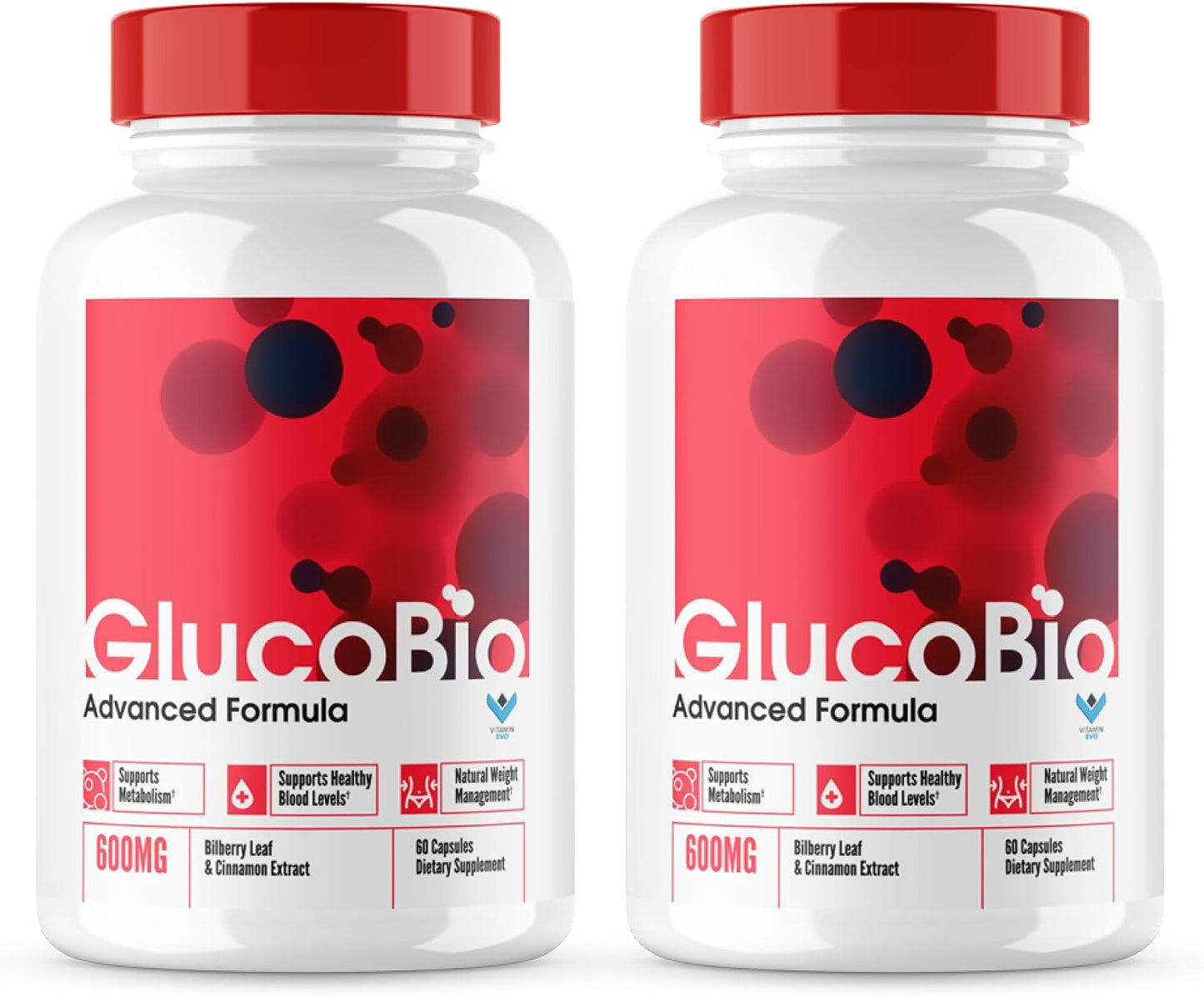 Official Glucobio Capsules - Blood Support Supplement (2 Pack, 120 Capsules) - görsel 1