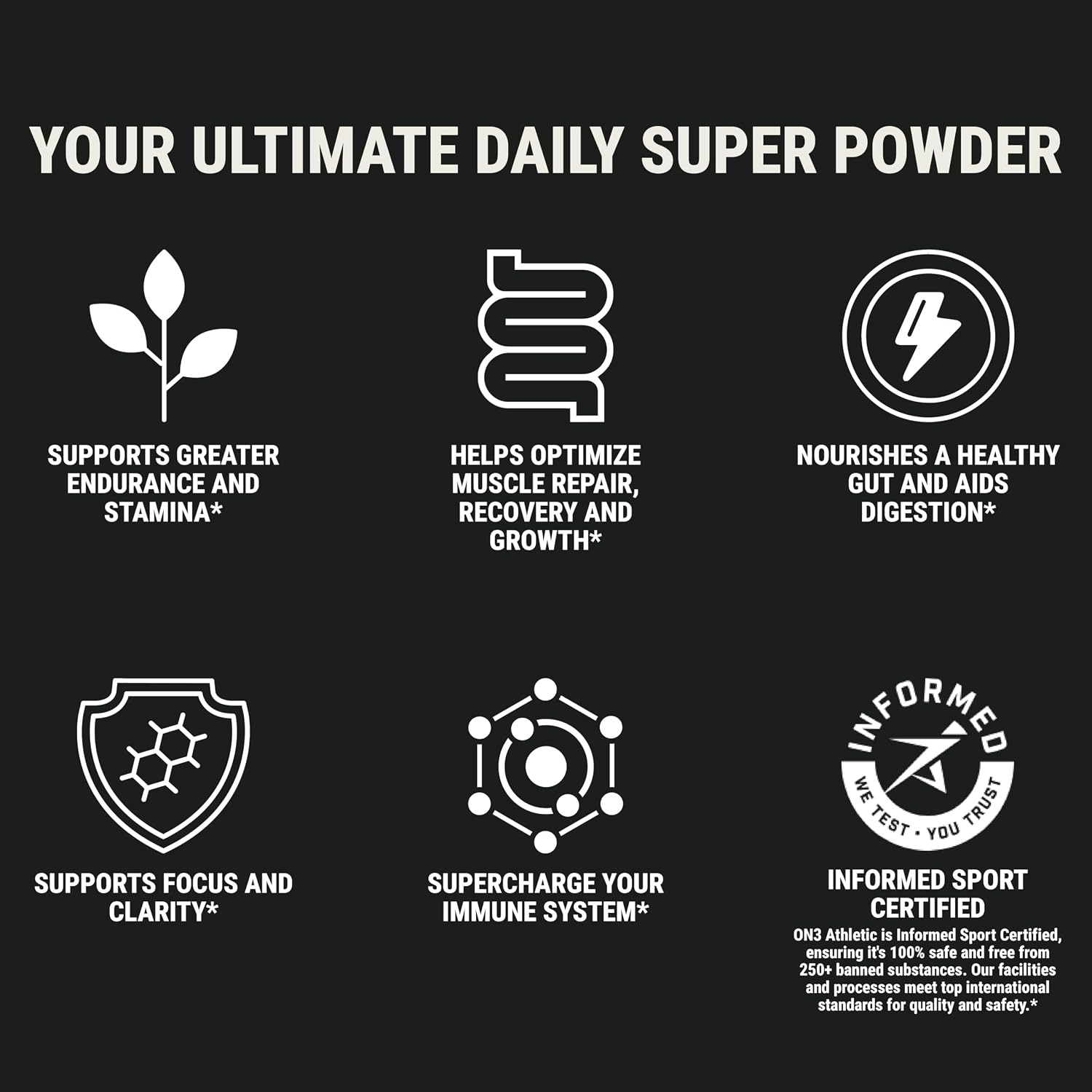 ON3 Athletic Daily Greens & Superfood Blend - 5 Servings - görsel 8