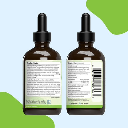 Pet Wellbeing Healthy Gums for Dogs - Topical Herbal Drops for Oral Care, 4 oz (118 mL)