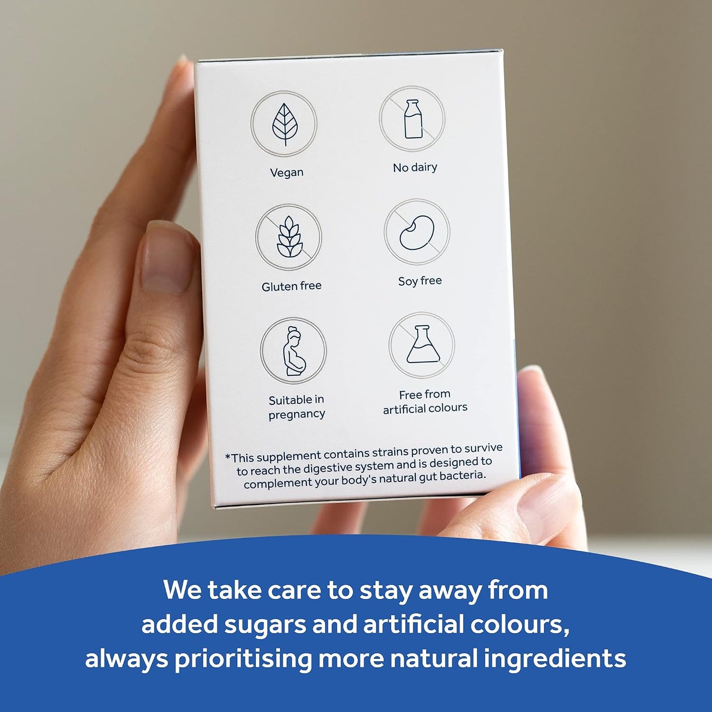 OptiBac Probiotics Every Day Extra 30 Capsules | High Strength Digestive Probiotics with 20 Billion CFU | Vegan Supplement with Lactobacillus Acidophilus NCFM | for Everyday Digestive Health - görsel 5