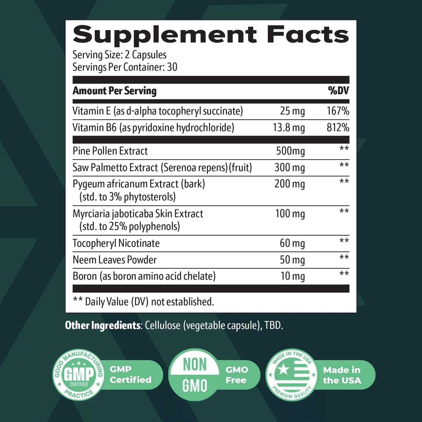 TC24 – Myrciaria Jaboticaba & Pygeum Africanum – 30 Caps, 3 Month Supply - görsel 3