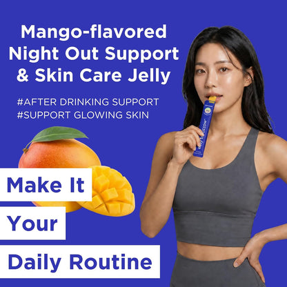 EASY TOMORROW - Natural Energy & Morning Vitality Jelly Stick - Daily Korean Skin Health Supplement & After Drinking Support – Image 2