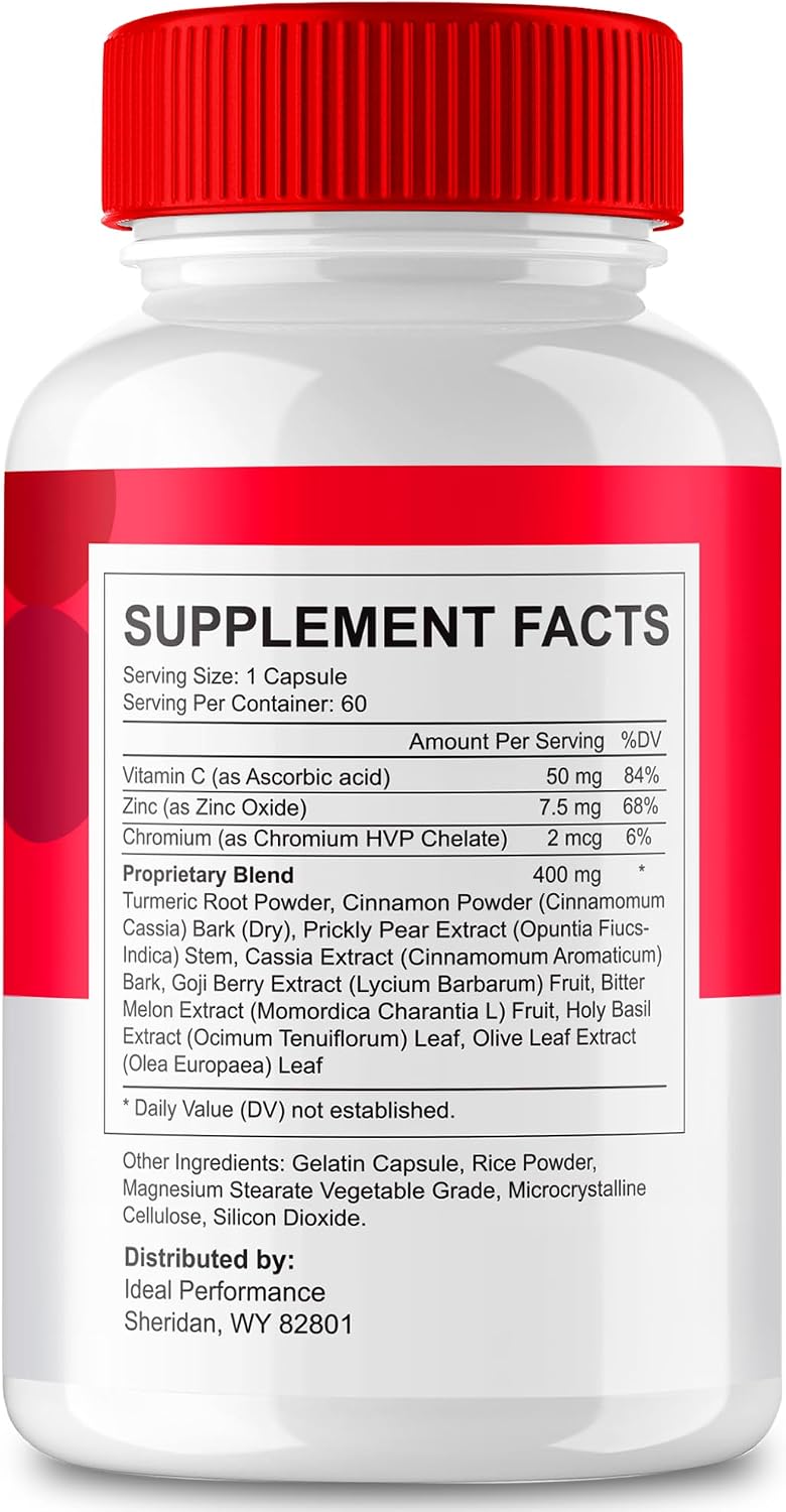 GlucoBio Capsules, Official GlucoBio Support Supplement Pills - Maximum Strength Ingredients for Health & Wellbeing, Gluco Bio Capsules Reviews (2 Pack) - görsel 2