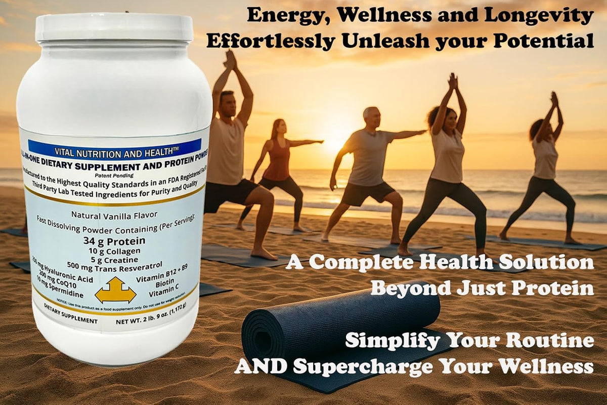All-in-One Powder: Protein, Collagen, Creatine, Resveratrol, Spermidine, Hyaluronic Acid, CoQ10 & Essential Vitamins – Image 6