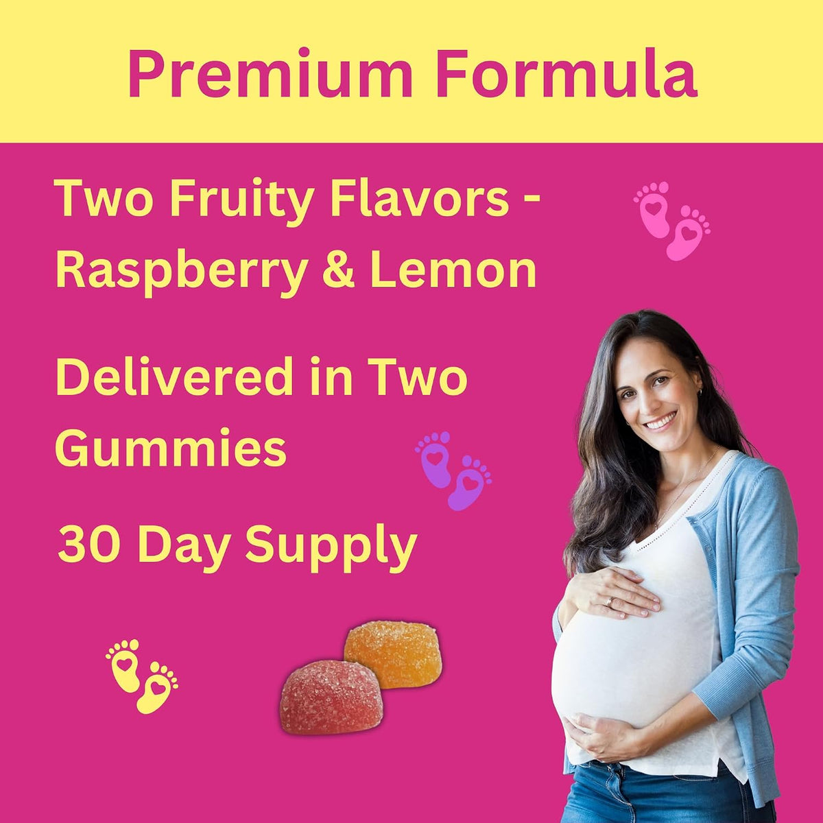 Greenfield Nutritions Halal Prenatal Gummies with DHA and Folic Acid - Essential Prenatal Pregnancy Multivitamin - 17 – Image 2