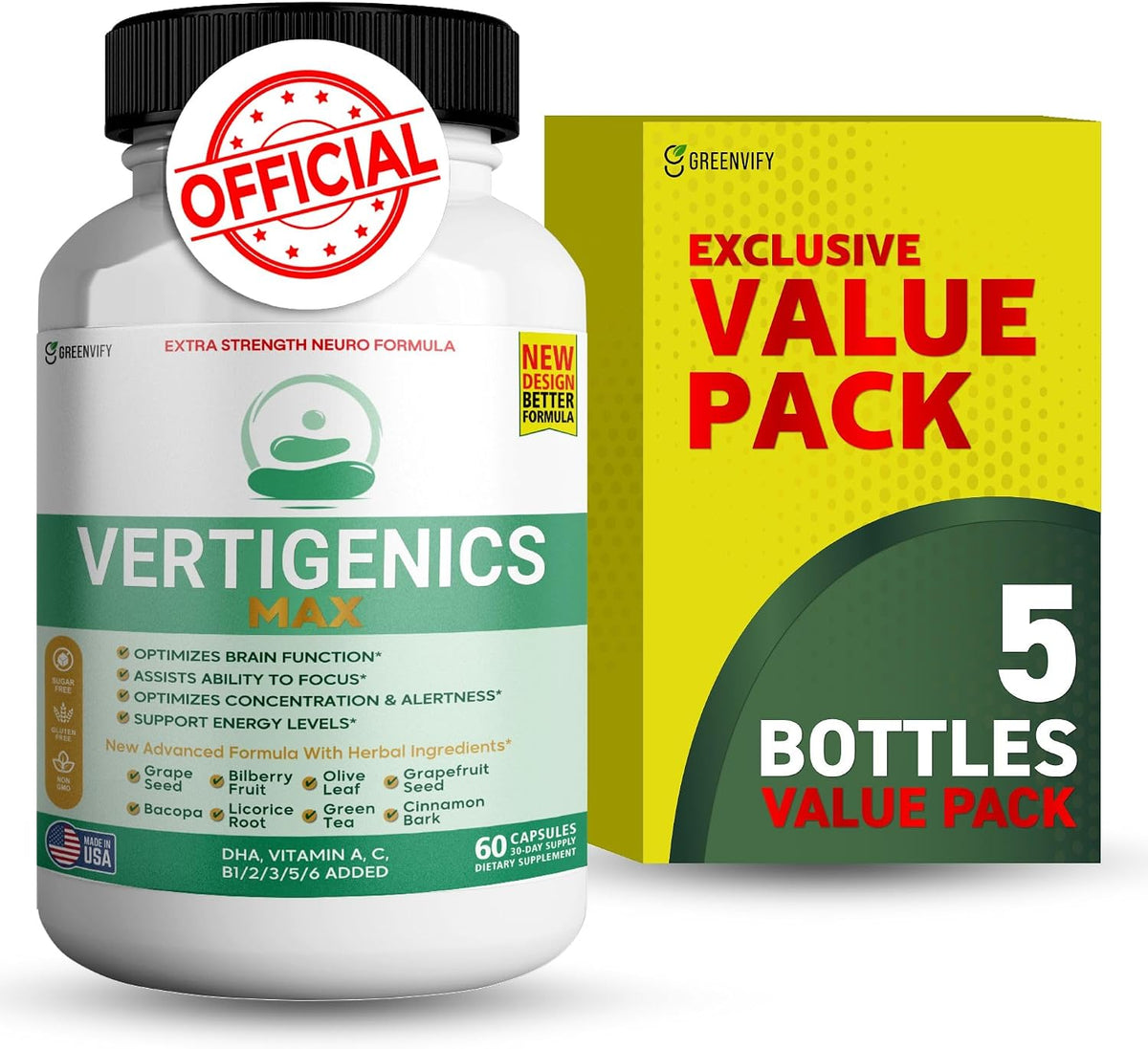 Max – Brain & Focus Support Supplement – – B-Vitamin Complex: B1, B2, B3, B5, B6 and Biotin – they're essential – Image 9