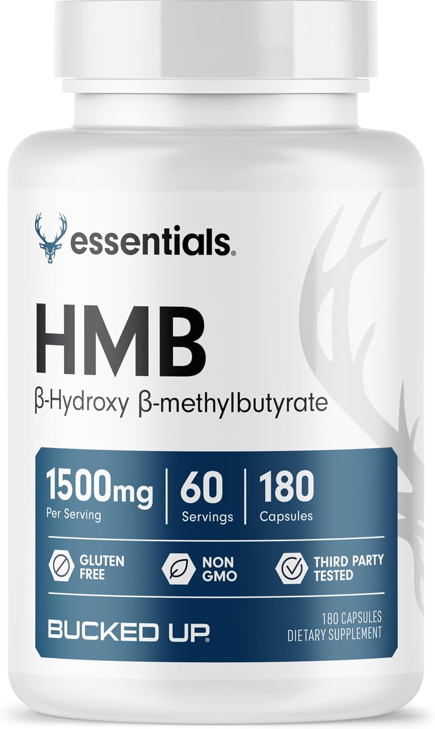 Bucked Up HMB (Beta-Hydroxy Beta-Methylbutyrate) 1500mg, 180 Capsules - görsel 1