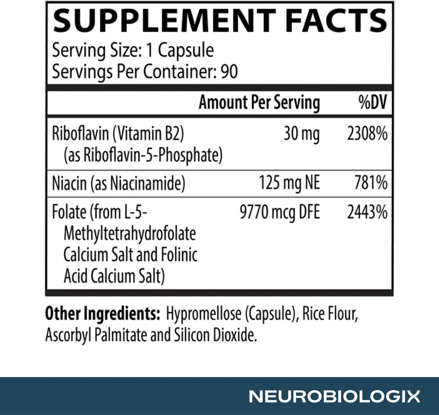 Neurobiologix Methyl Folate Plus – Premium Methylated Folate & B Vitamin Supplement - görsel 5
