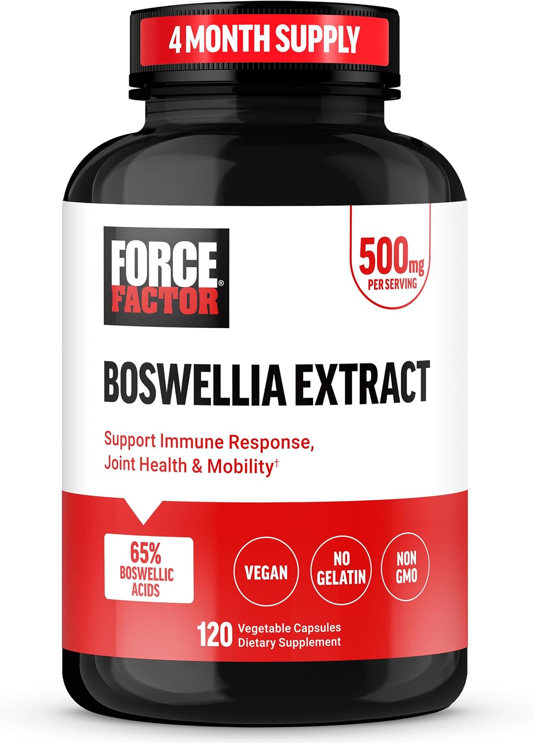 Force Factor Boswellia Extract Capsules – Immune & Joint Support, 120 Count - görsel 1