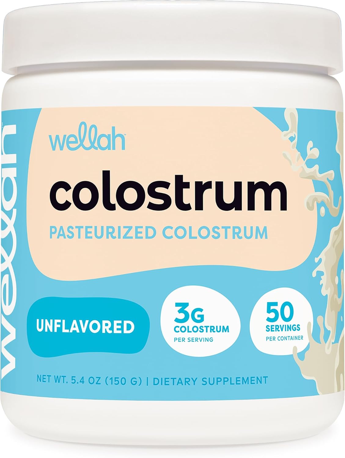 Wellah Colostrum Cinnamon Roll (50 Servings) - Sweetened with Stevia, 3g Colostrum Per Serving, Dietary Supplement – Image 8