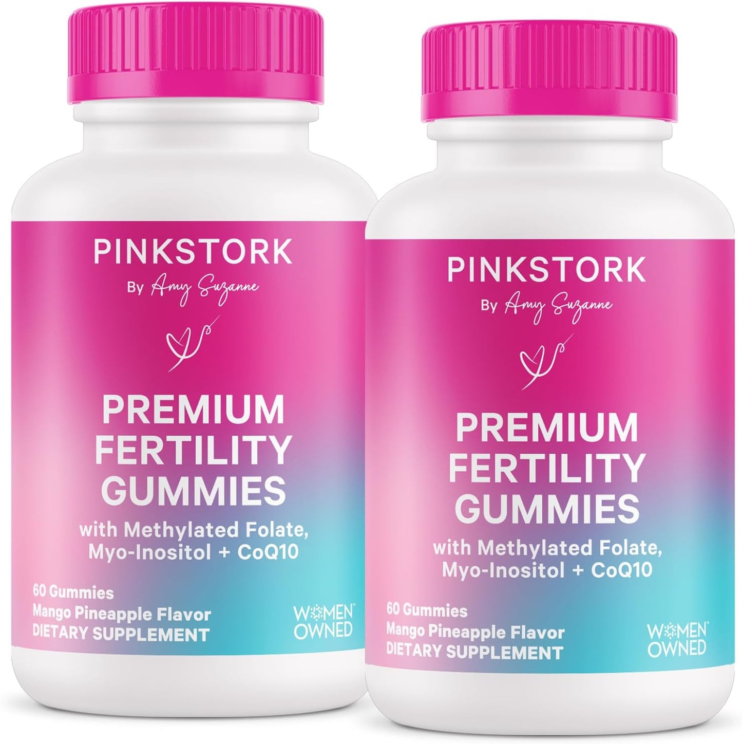 Pink Stork Fertility Gummies for Women's - CoQ10, Myo-Inositol, Methylated Folate - 60 Count - görsel 10