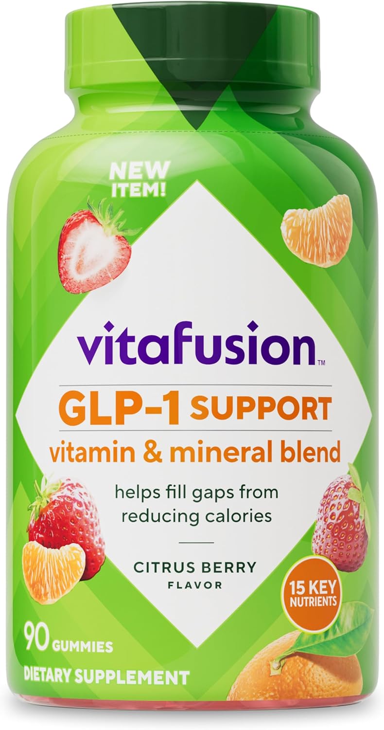 vitafusion GLP-1 Support Multivitamin, – Bone Support: Contains Vitamin D3 and Calcium, which may help maintain – Image 1