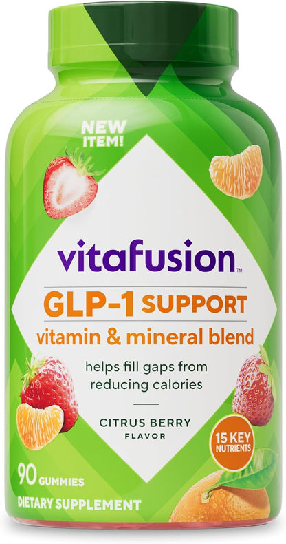 vitafusion GLP-1 Support Multivitamin, – Bone Support: Contains Vitamin D3 and Calcium, which may help maintain – Image 1