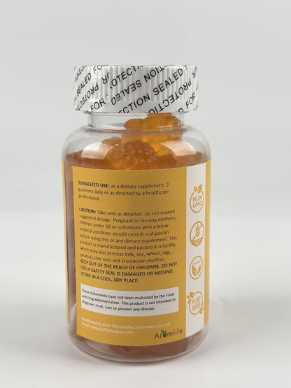 Aromlife Fibro Inositol Gummies - Natural Folate & Vitamins B6 & B12 - 60 Count Orange Flavour Women's Gummy for Daily – Image 3