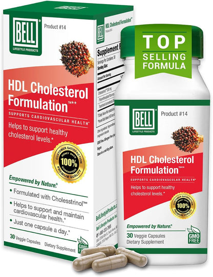 Bell HDL Cholesterol Formulation™ - Cholesterol Health Supplement for Women and Men, 30 Capsules