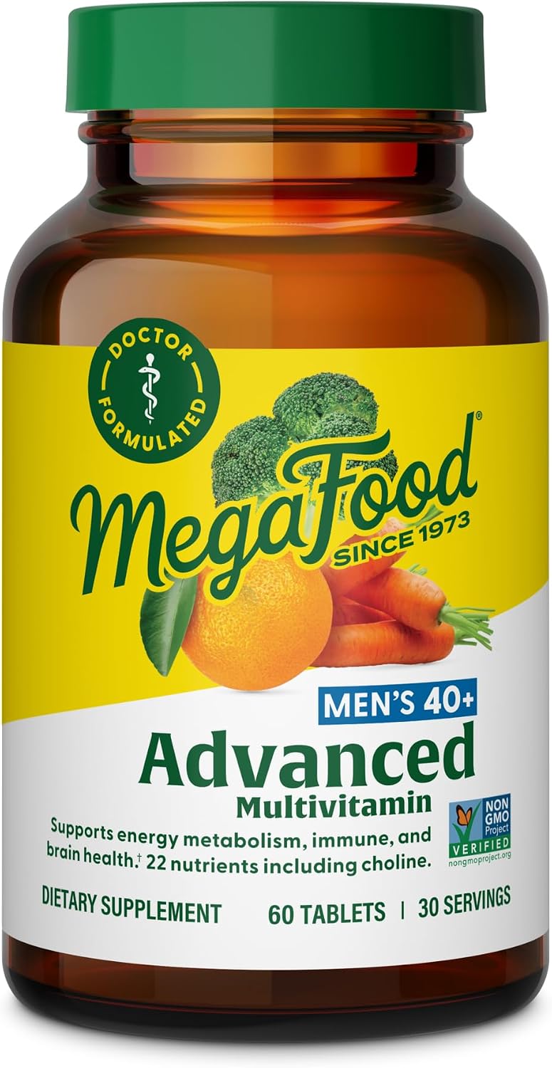 MegaFood Men's 40+ Advanced Multivitamin - 60 Tablets - görsel 1