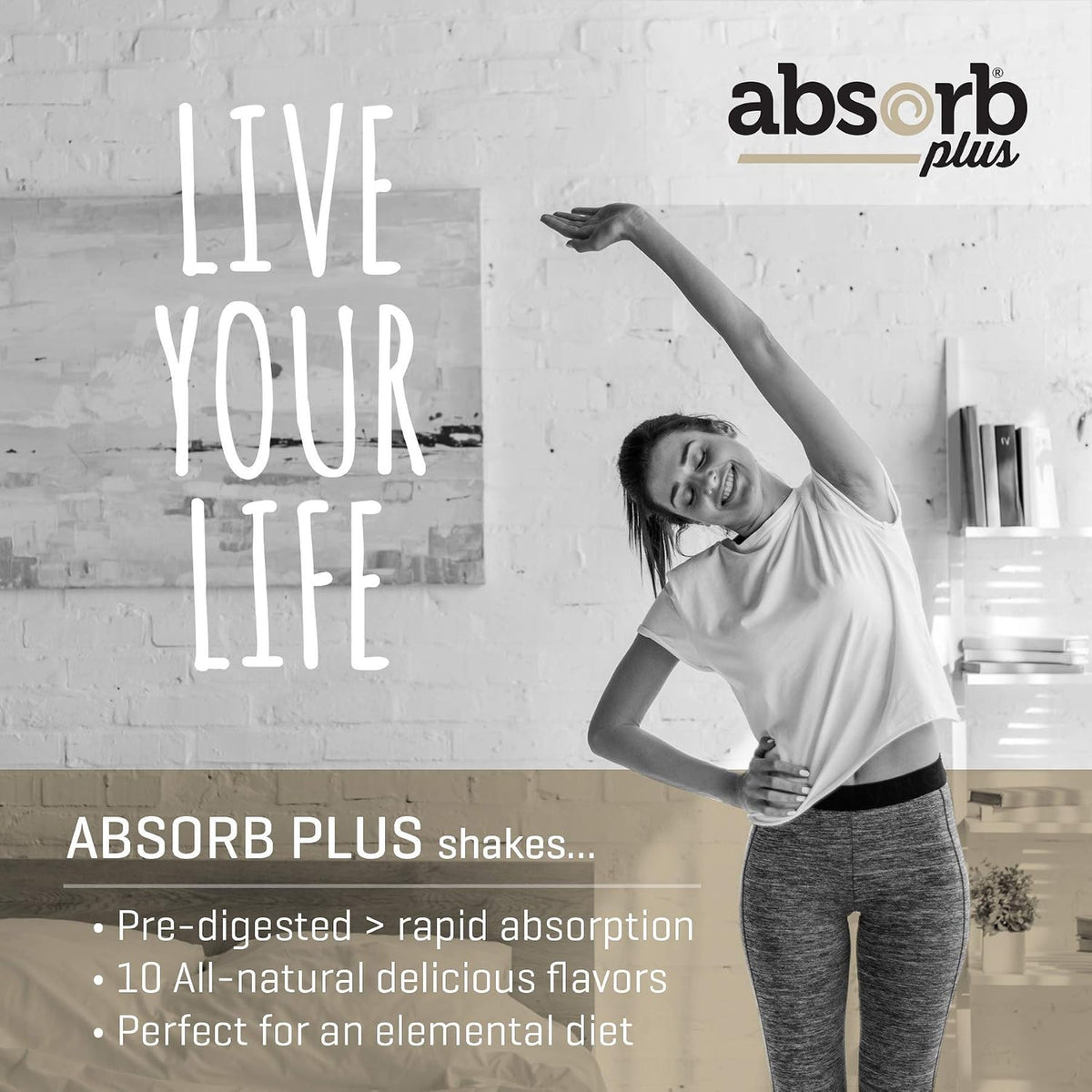 Absorb Plus Elemental Shake – Simply Vanilla – Lactose-Free & Casein-Free: Made with cold-extracted whey protein – Image 9