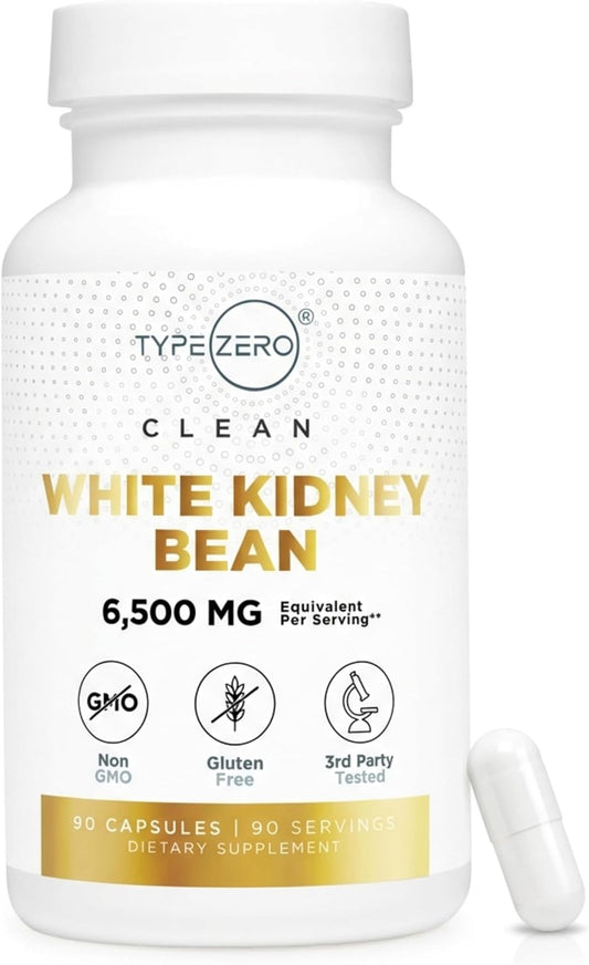 Type Zero Clean White Kidney Bean Extract – – Supports healthy carb metabolism – Helps break down complex starches – Image 1