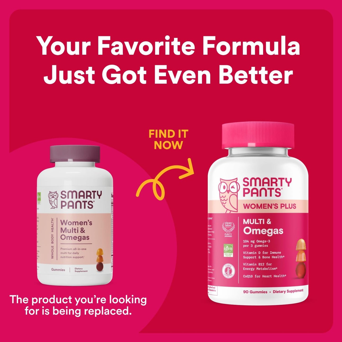 SmartyPants Women's Multivitamin Gummies: Omega 3 Fish Oil (EPA/DHA), Methylfolate, CoQ10, Vitamin D3, C, Vitamin B12, B6, A, K & Zinc, Inositol, Gluten free, 180 Count (30 Day Supply) - görsel 2