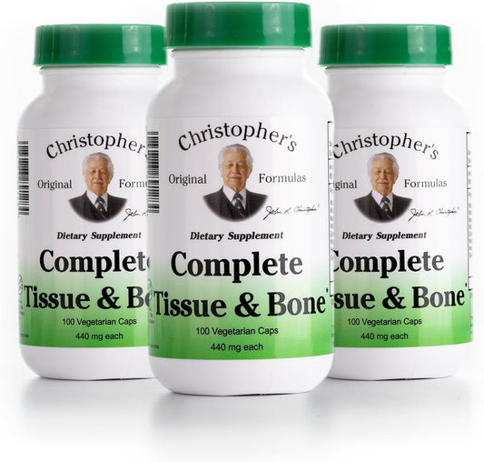 Dr. Christophers Formulas Complete Tissue and Bone, 440mg, 100 Capsules (3 Pack) – Image 1
