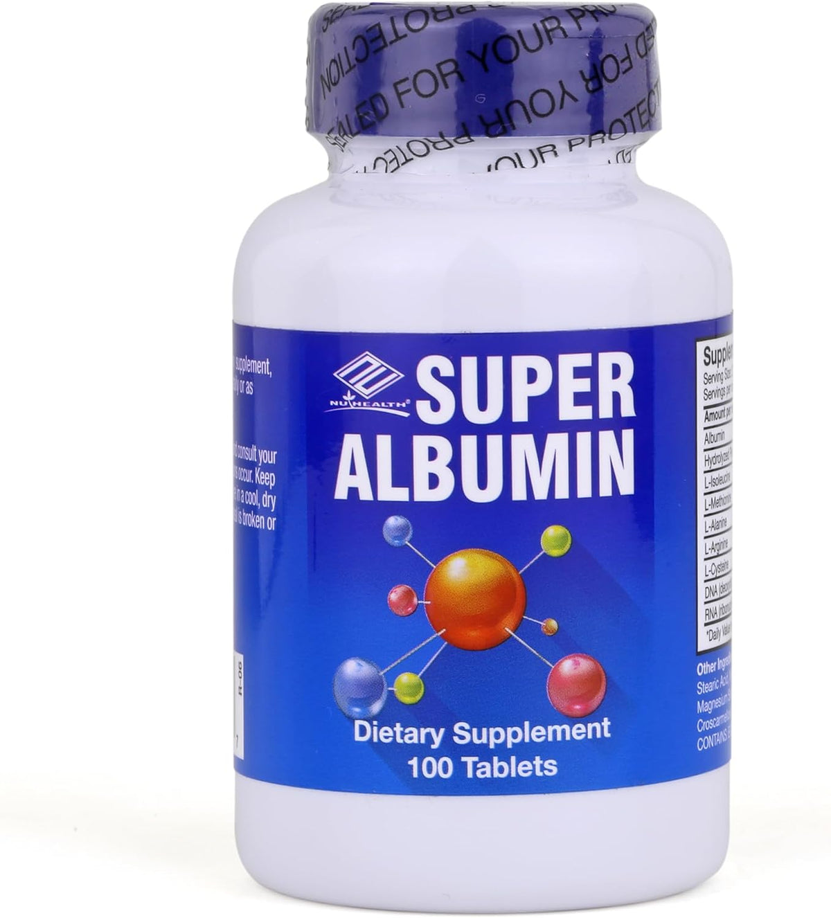 Nu-Health Super Albumin Hydrolysed Protein & Amino Tablets, Tissue Repair – Image 1
