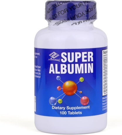 Nu-Health Super Albumin Hydrolysed Protein & Amino Tablets, Tissue Repair – Image 1