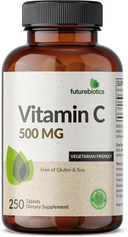 Futurebiotics Vitamin C 500mg Non-GM, 250 Tablets