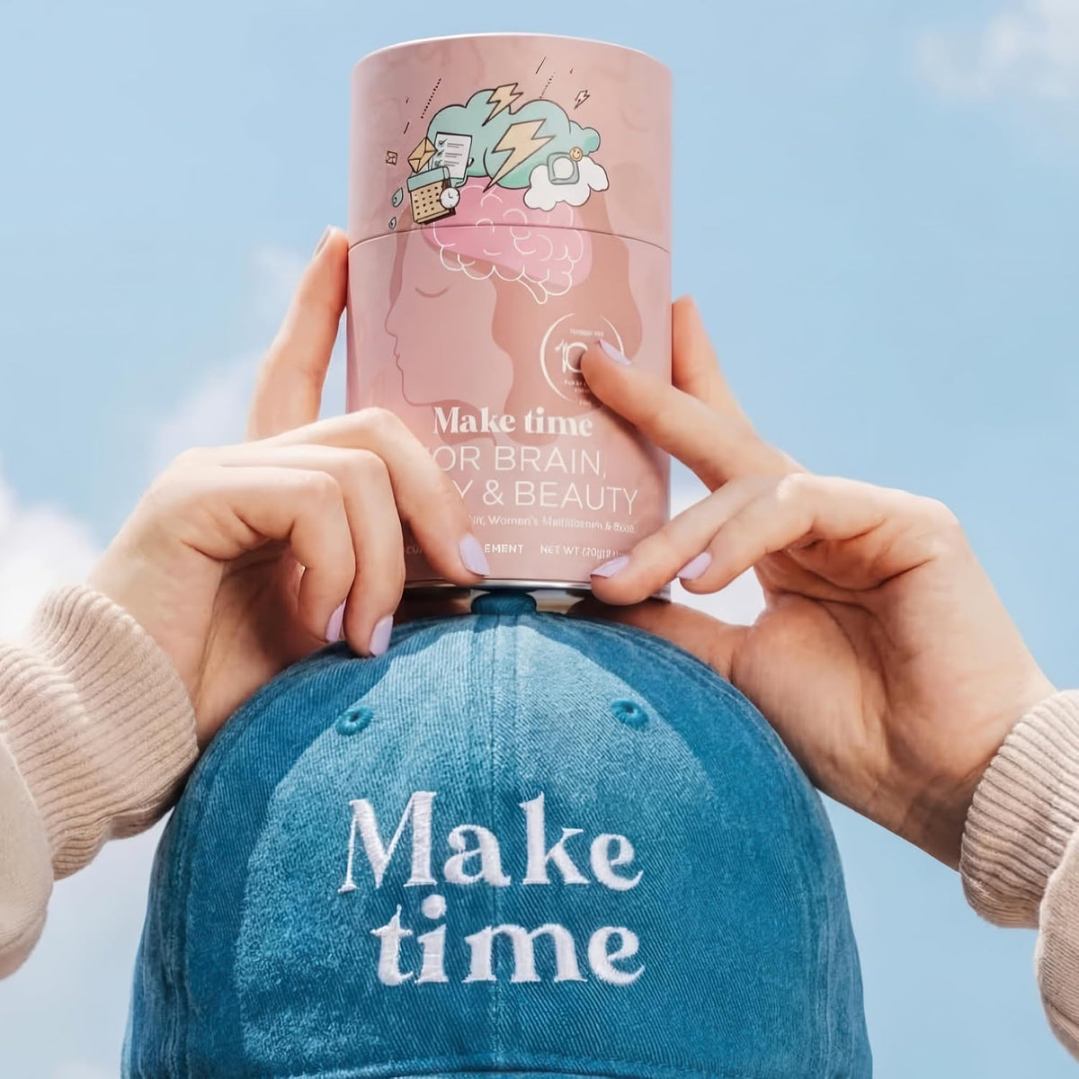 MAKE TIME Brain Health Powder Supplement for – Biotin : Essential for healthy hair, skin, and nails, adding a – Image 6