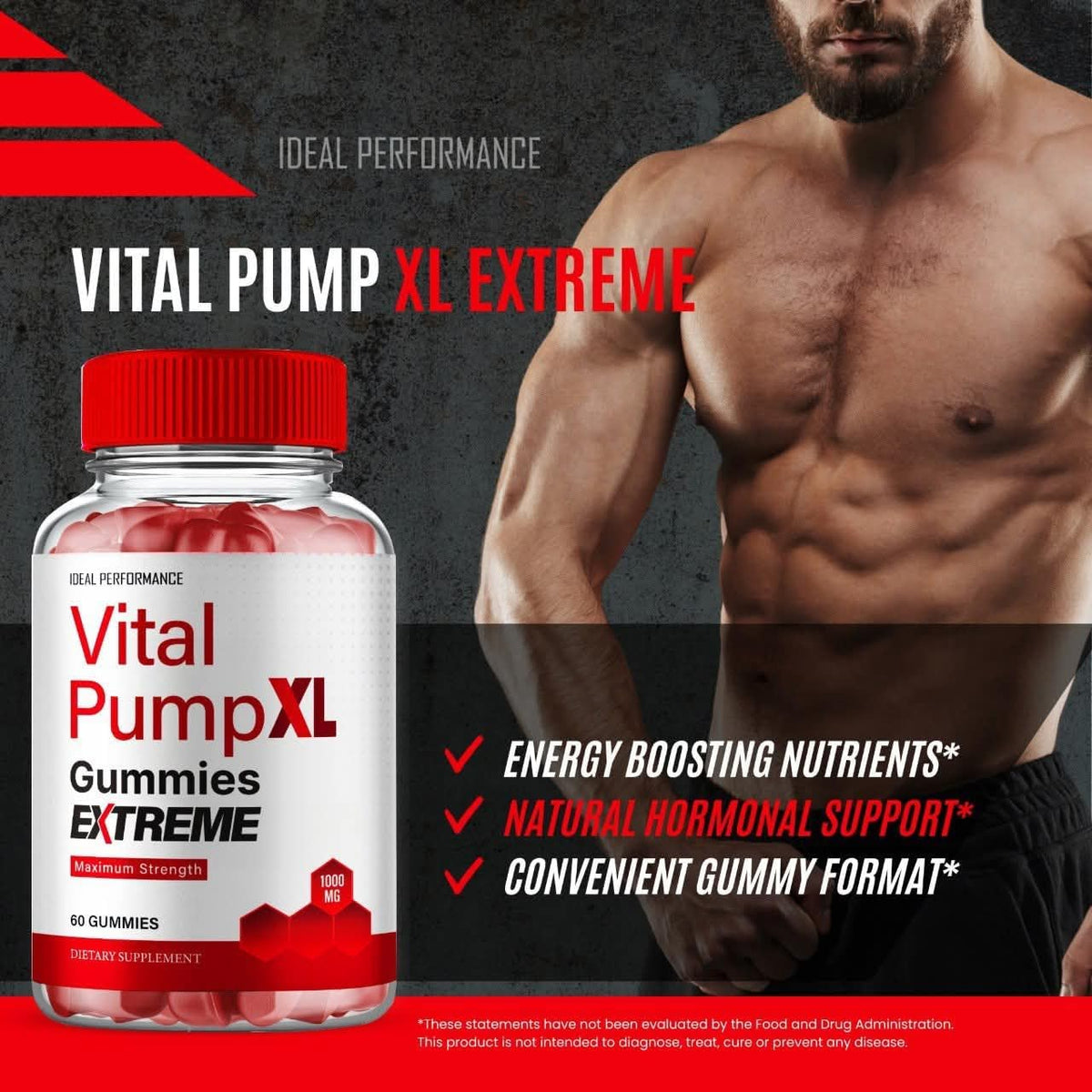 Vital PumpXL Gummies for Men - Maximum Strength Performance, All Natural Support (2 Pack) – Image 6