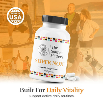 Super NOX (120 Capsules) – Nitric Oxide Supplement with L Citrulline, Quercetin & Grape Seed Extract – Image 7