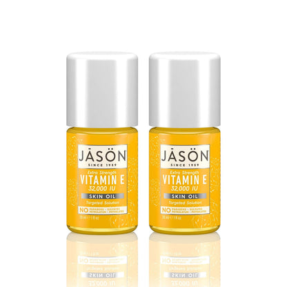 JASON Vitamin E 32,000 IU Extra Strength Skin Oil, 32 ml (Pack of 2)