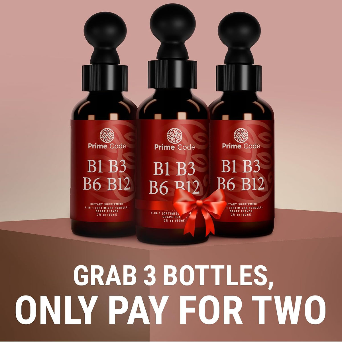Prime Code Liquid B-Complex Drops with – Taste: A pleasant natural flavour makes daily use easy. Code uses natural – Image 4