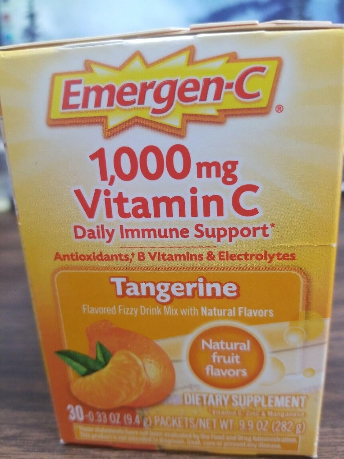 Emergen-C Vitamin C Tangerine Flavoured Drink Mix 30 Packets - görsel 4