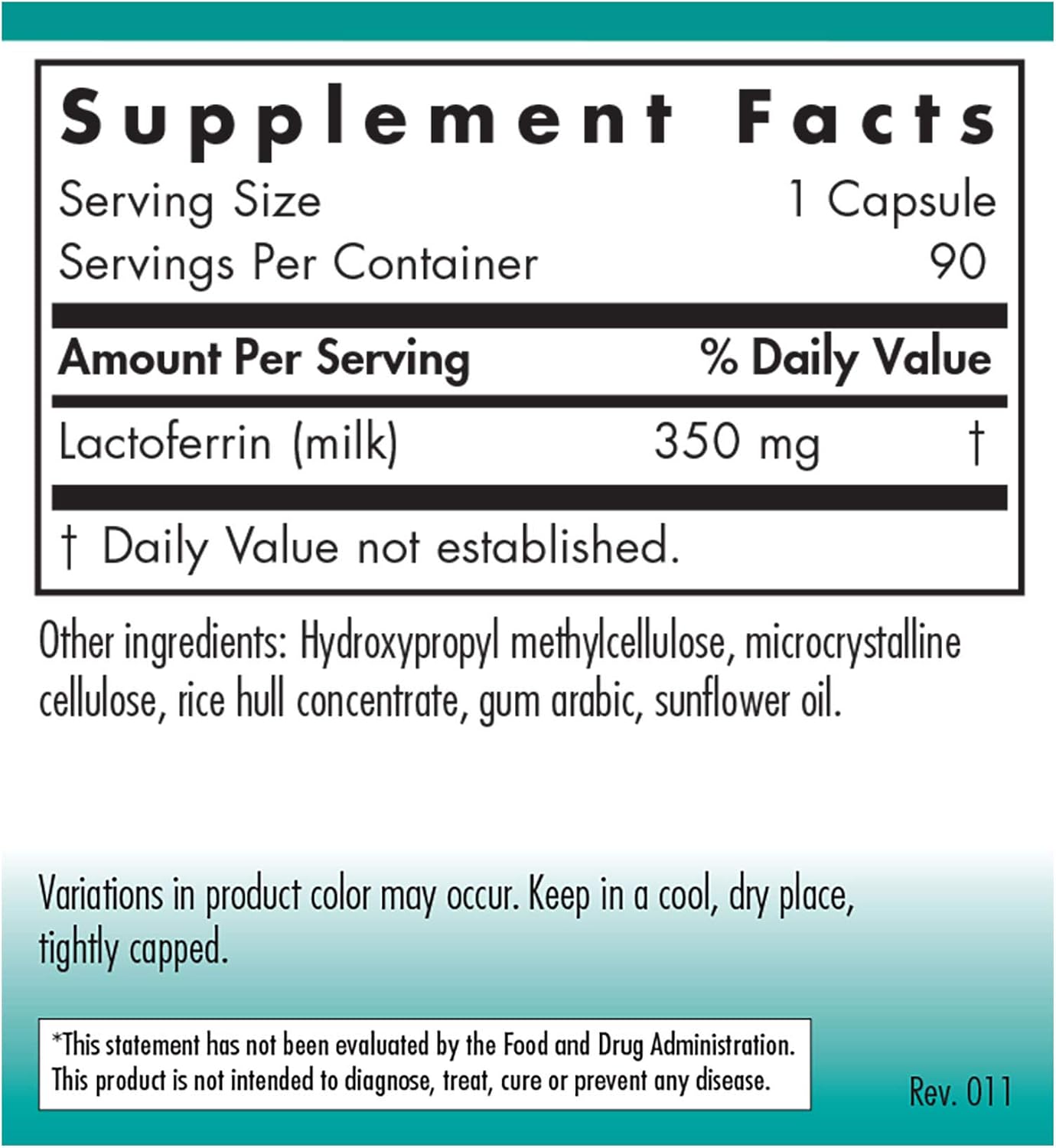 Nutricology Laktoferrin – Lactoferrin 350mg, Bovine Colostrum, Immune Support, 90 Vegicaps - görsel 2