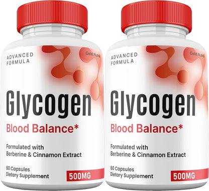 Glycogen Capsules Blood Balance, Premium All – All Natural Ingredients: The formula uses premium natural – Image 1