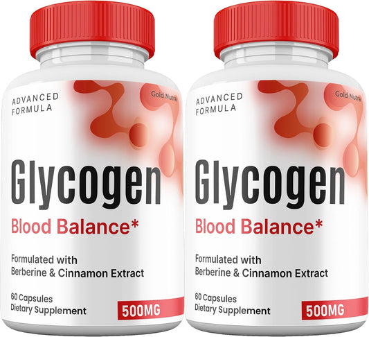 Glycogen Capsules Blood Balance, Premium All – All Natural Ingredients: The formula uses premium natural – Image 1