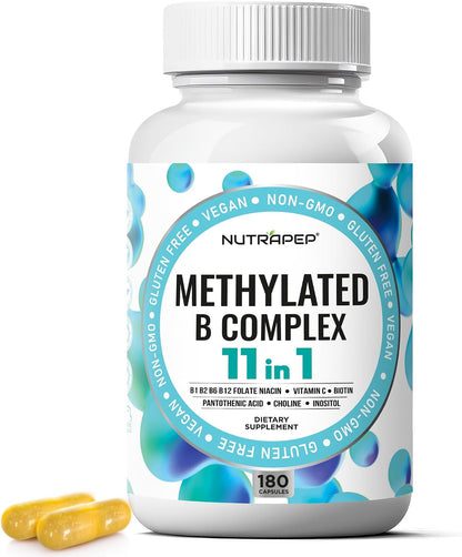 NutraPep Methylated B-Complex Vitamins - – Have MTHFR gene mutations and want optimised nutrient absorption – Image 1