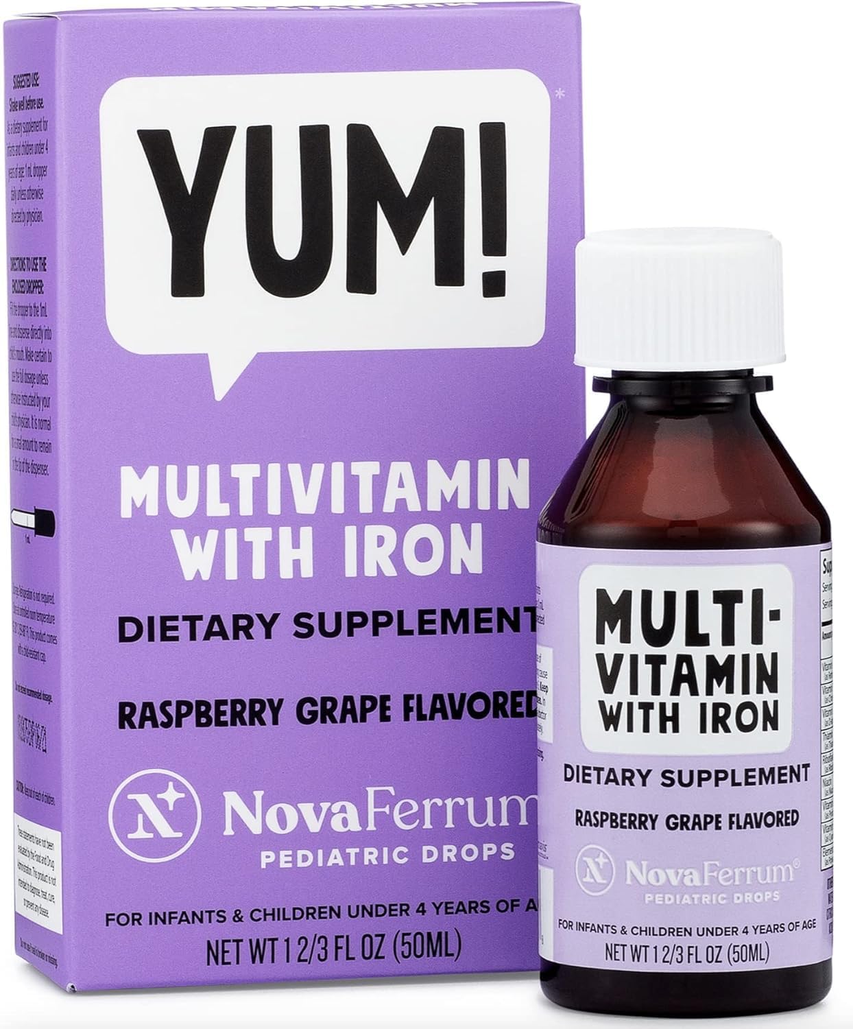 NovaFerrum MMM Multivitamin for Kids, Infants and Toddlers - 2 fl oz (50 mL) - görsel 6
