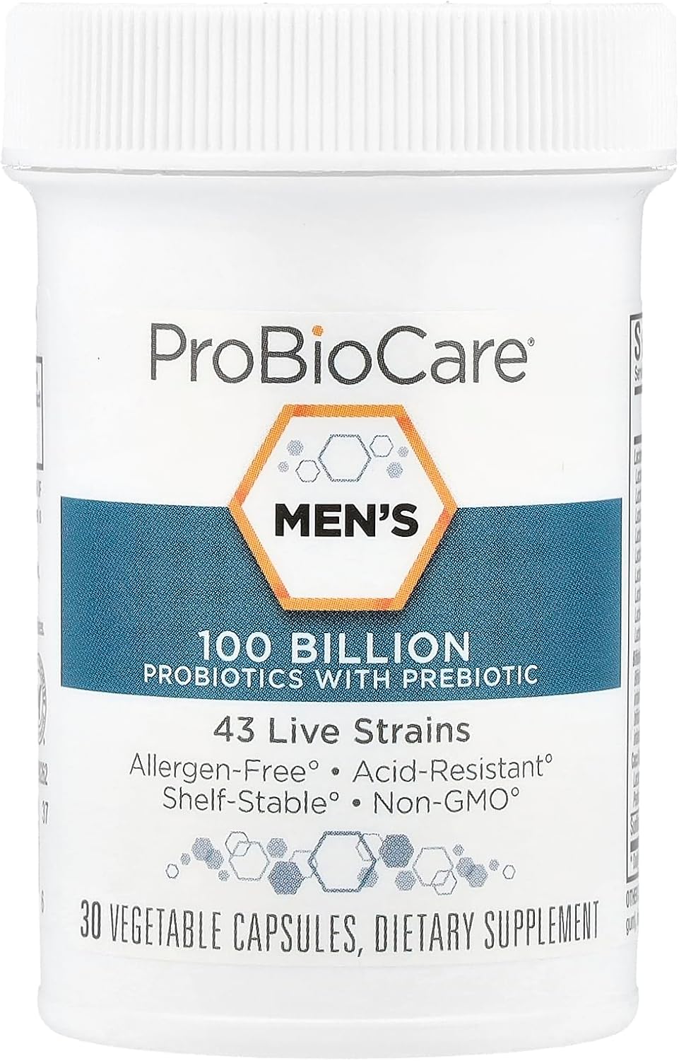ProBioCare Probiotic for Men - Potent Formula with 100 Billion CFUs for Digestive & Immune Support (30 Vegetable Capsules) - görsel 3
