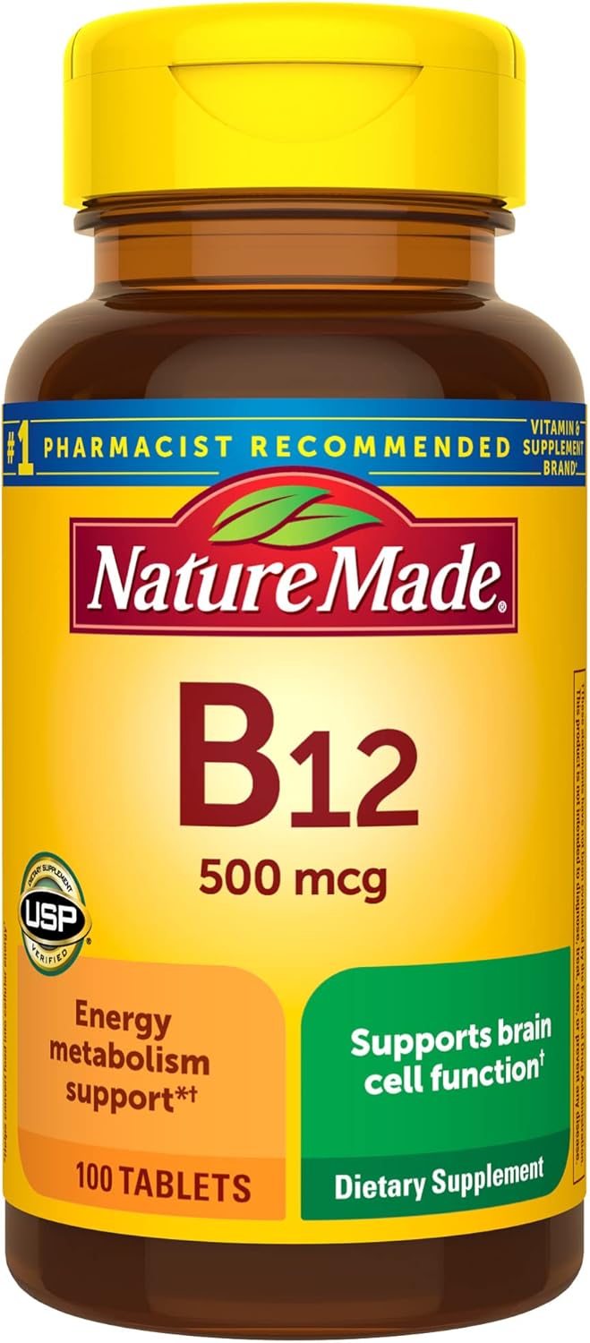 Nature Made Vitamin B12 500 mcg, 100 Tablets - görsel 1