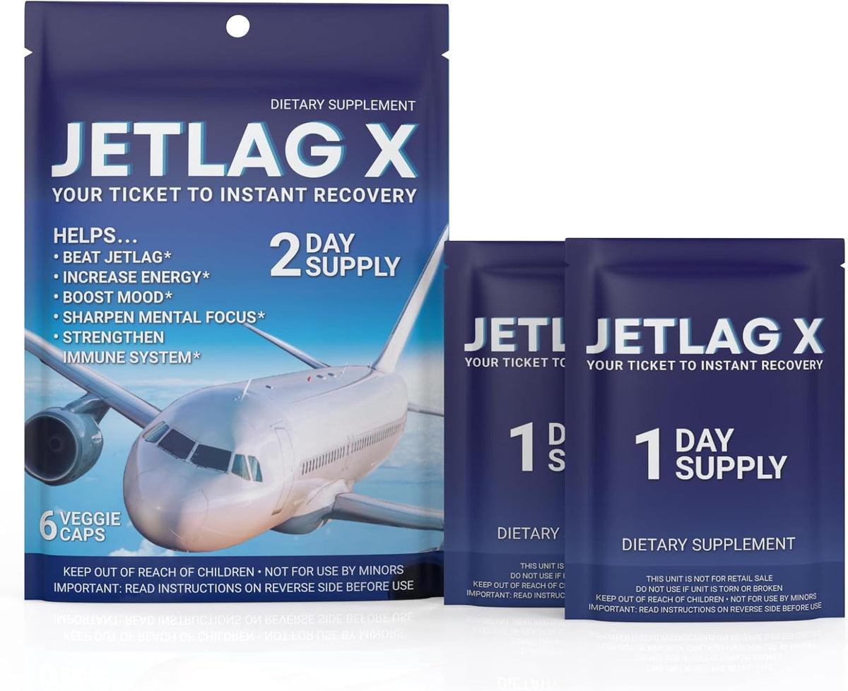 ROCK SOLID JETLAG X – Travel Supplement for – Combat fatigue – Supports natural energy production to reduce that – Image 1