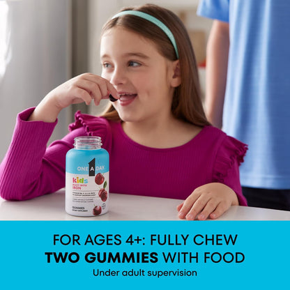One A Day Kids Multivitamin with Iron Gummy – Vitamins B6 and B12: Support brain function and energy levels.* – Image 5