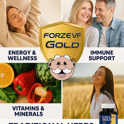Forze VF Gold Capsules – Daily Multivitamin with Ginseng, B Vitamins & Minerals – 100 Capsules – Image 3