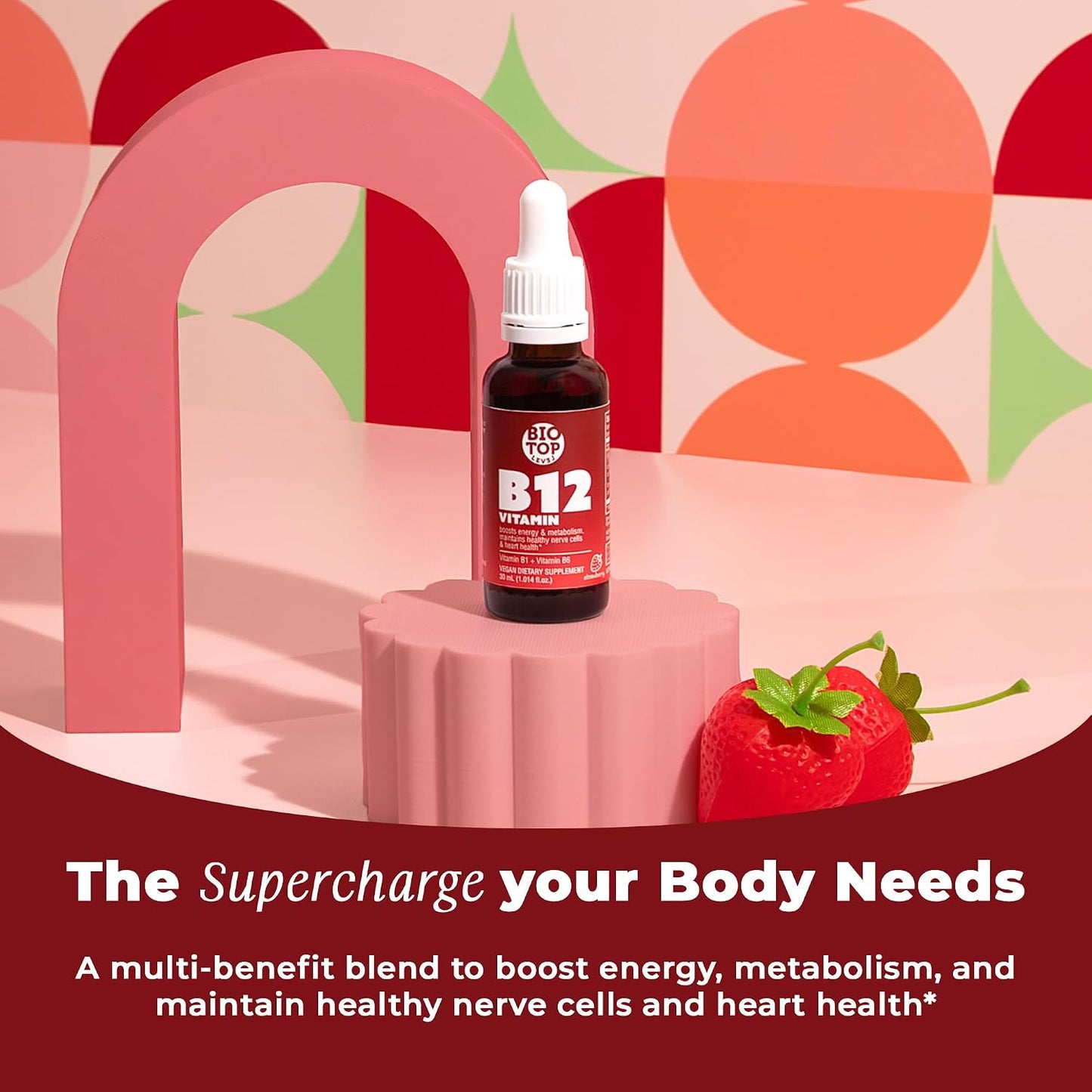 Vitamin B12 Sublingual Liquid Drops (5000 mcg) with B1 & B6 - Fast Absorption Formula - görsel 3