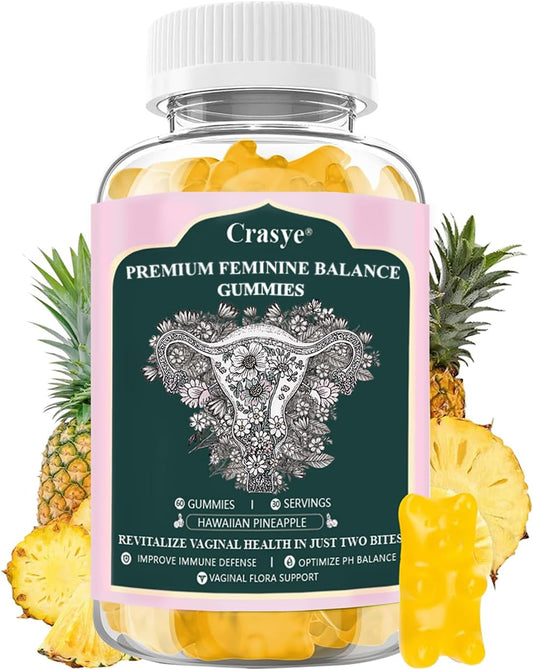 Crasye Premium Feminine Balance Gummies – – Bacillus coagulans – A clinically studied probiotic strain that helps – Image 1
